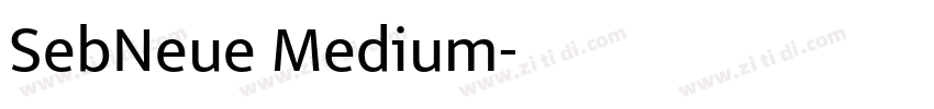 SebNeue Medium字体转换